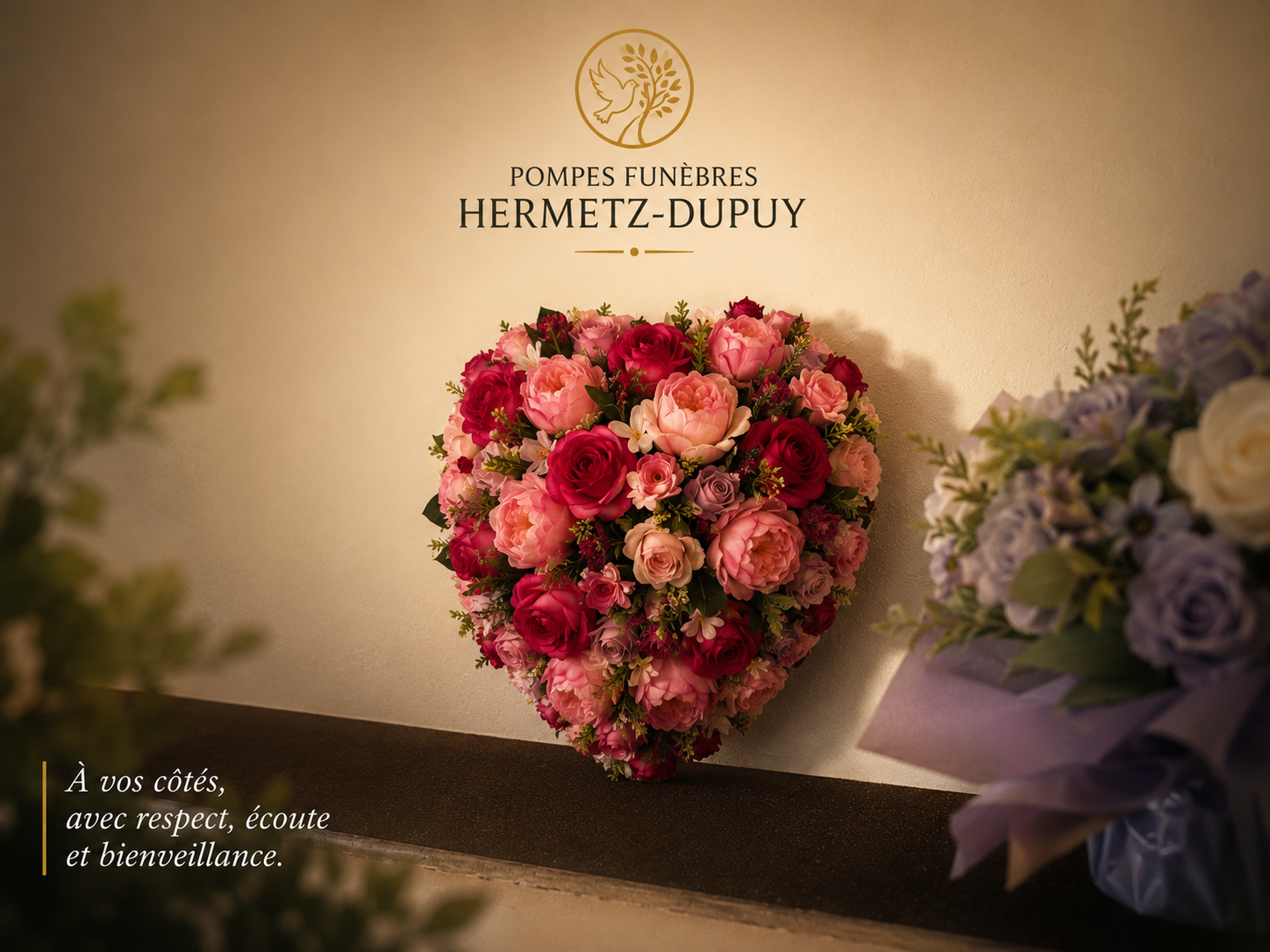 Composition fleurs artificielles